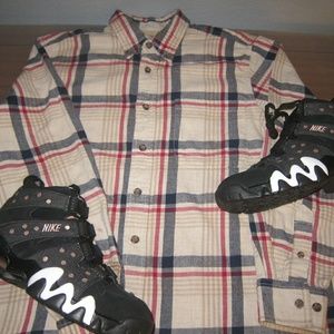 Vintage Nike Charles Barkley's Size 8.5 &Button Up